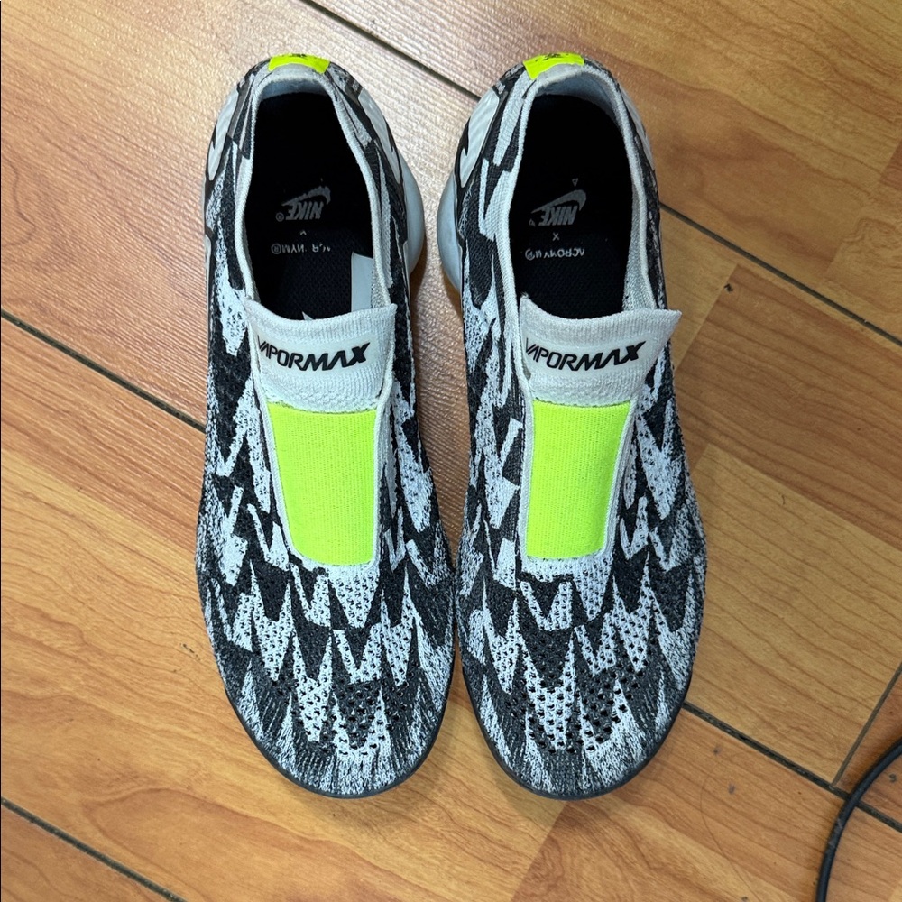 Nike Vapormax Flyknit Black and White with Neon Accents